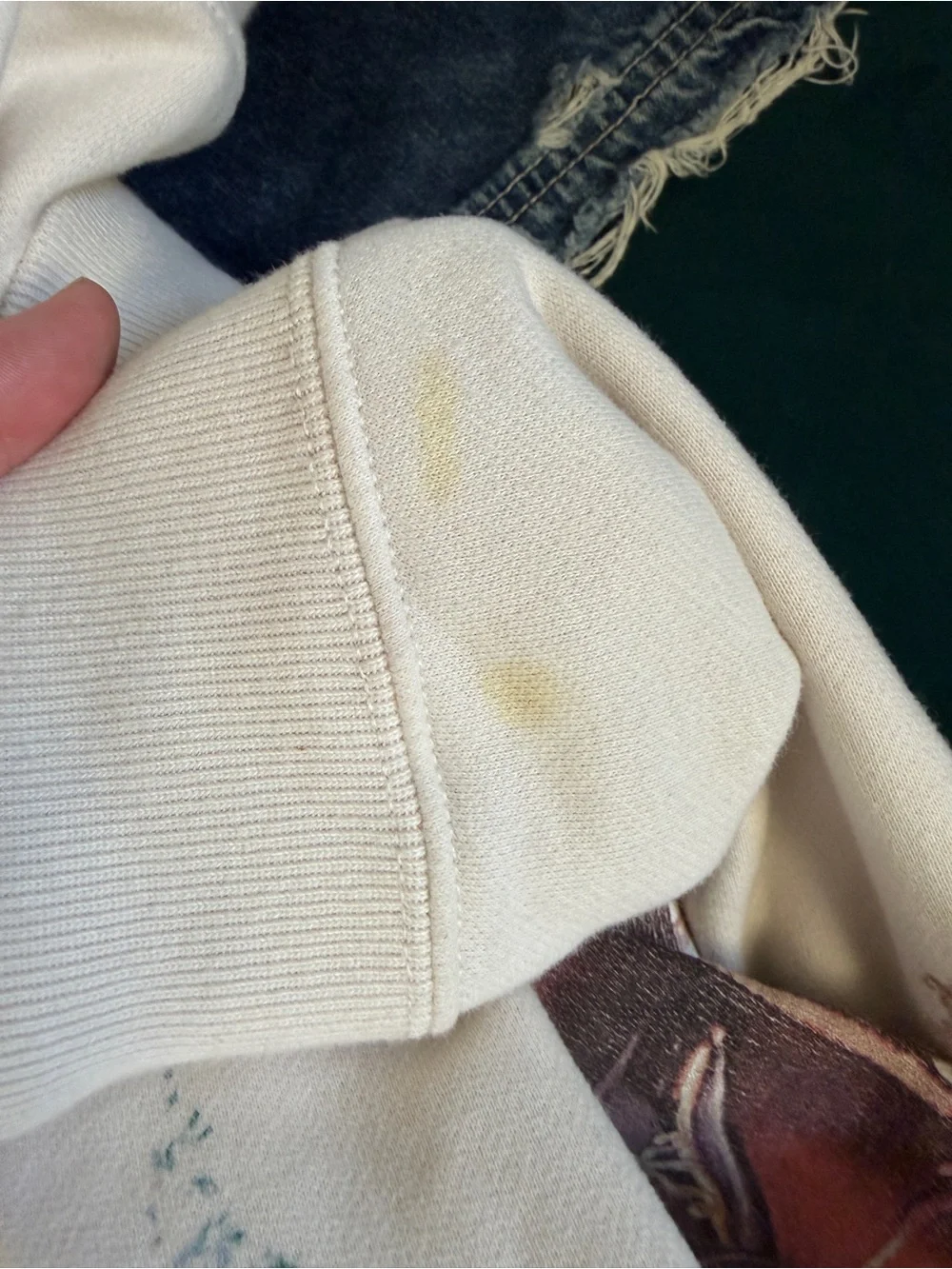 Abercrombie & Fitch cream green